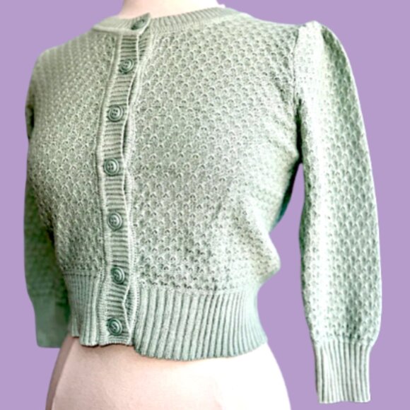 🆕️Aqua Cotton Cardigan - Picture 5 of 7